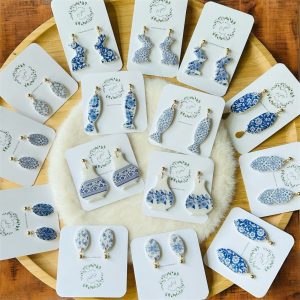 Faux Porcelain style Earrings