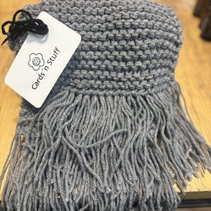 Grey male scarf