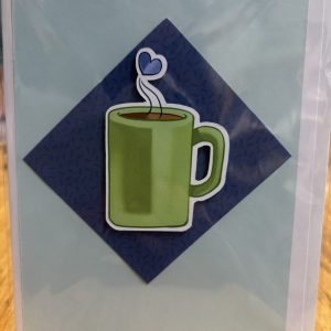 Green cup card