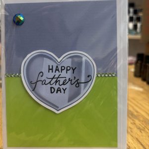 Happy Father’s Day in blue heart card