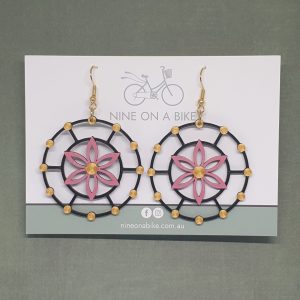 Sundial Earrings (Sunset/Gold)