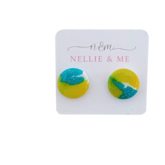 Sun and Sea stud earrings