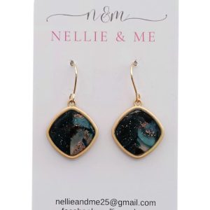 Midnight sky small dangle earrings