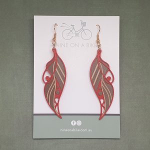 Gum Leaf Earrings (Lyon/Rose Gold)