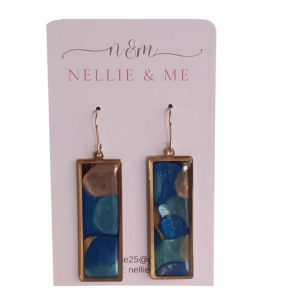Blue bubbles Earrings