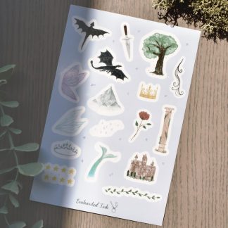 Fantasy Bookish Clear Sticker Sheet