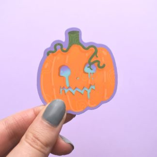 Galaxy Pumpkin Sticker