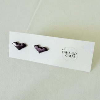 Bat stud earring