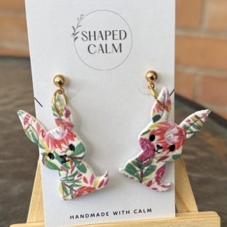 Native print Kangaroo Joey earrings