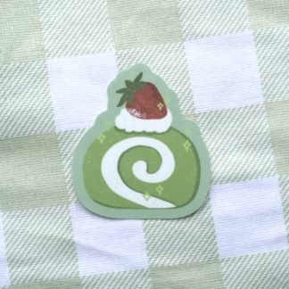 Matcha Swiss Roll Sticker