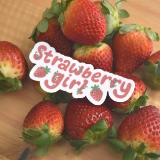 Strawberry Girl Sticker
