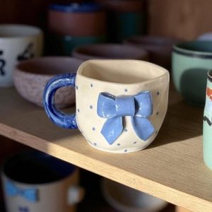 Ribboned Magic Mug - Blue